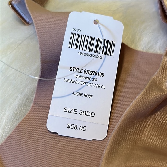 Soma Vanishing 360 Bra - Brand New with tags 38DD light tan Color #205 - Picture 4 of 7
